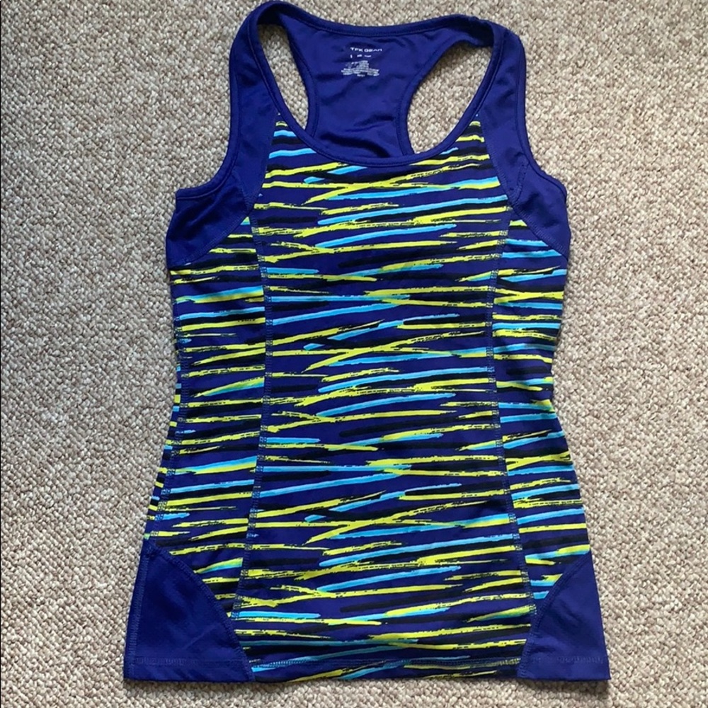 Racer back athletic tank top